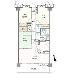 ライオンズガーデン春日井東野町 3LDKの間取図画像