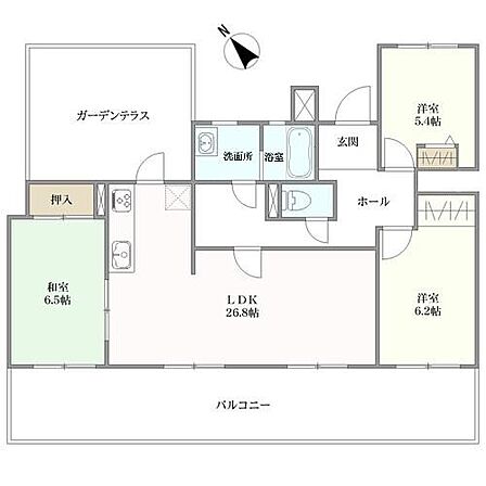 3LDK 間取り