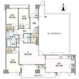 ゼスタ鶴舞 3LDKの間取図画像
