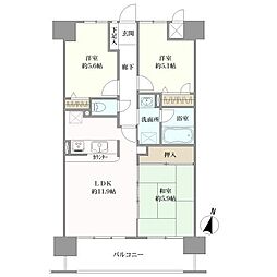 間取図画像 3LDK