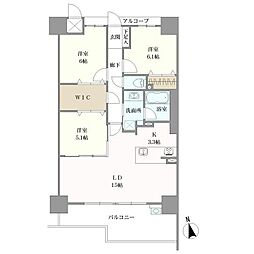 間取図画像 3LDK
