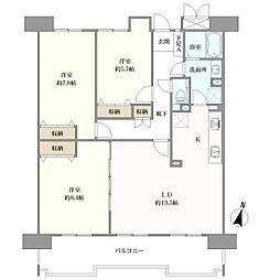 パブリコーポ坂 3LDKの間取図画像