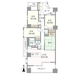 藤和康生町ホームズ 4LDKの間取図画像
