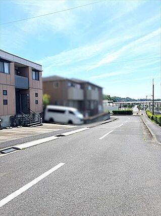 現地前道路