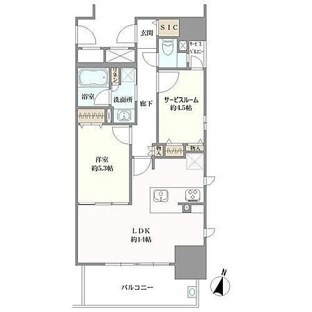 1LDK 間取り