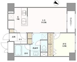 パストラルハイム面影橋 1LDKの間取図画像