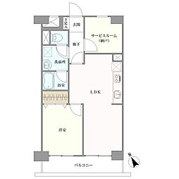 ライオンズマンション上板橋 1SLDKの間取図画像