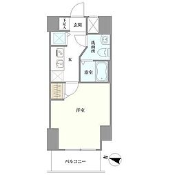クレアシオン門前仲町の間取図画像