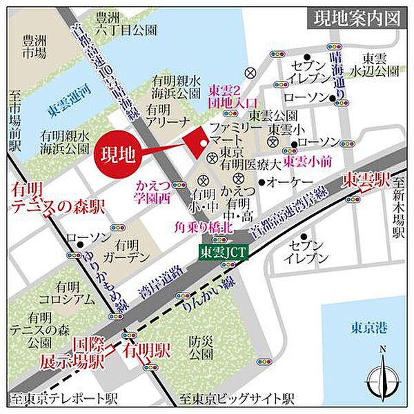 地図を拡大表示