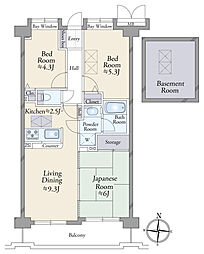 クレアール中央林間 3LDKの間取図画像