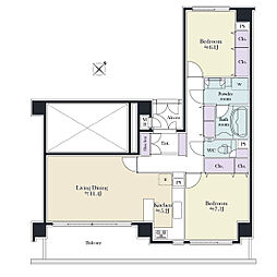 間取図画像 2LDK