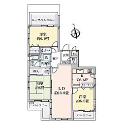 間取図画像 3LDK