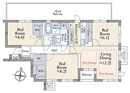 間取図画像 3LDK