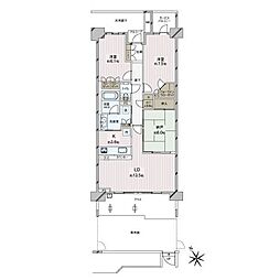 キャパシティ 2SLDKの間取図画像
