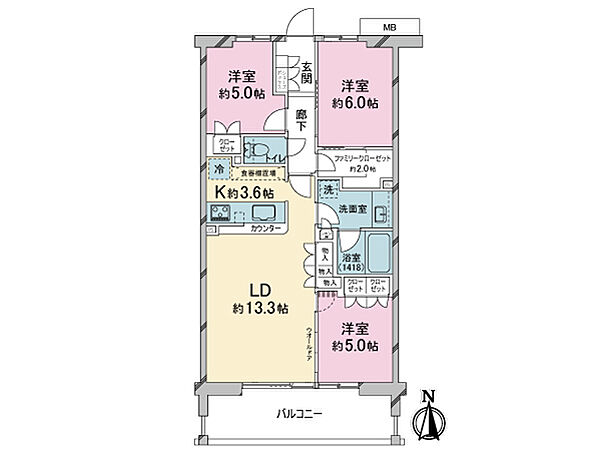 間取りを拡大表示