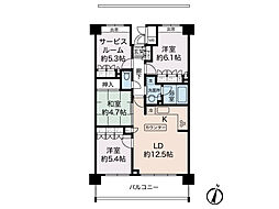 アークプラザ希望が丘 3LDKの間取図画像