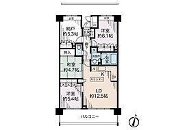 間取図画像 3LDK