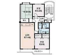 間取図画像 3LDK