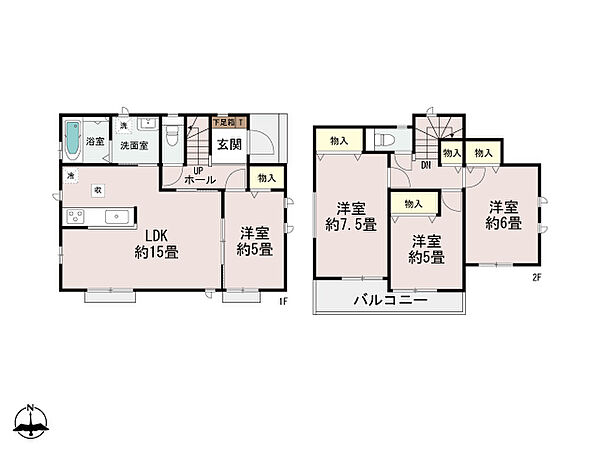 間取りを拡大表示