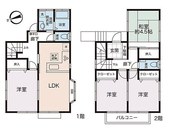 間取りを拡大表示