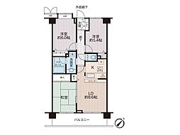 ルピナスかしわ台 3LDKの間取図画像