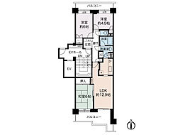 サン・ステージ緑園都市西の街3番館 3LDKの間取図画像
