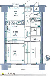 ライオンズマンション長岡駅東の間取図画像