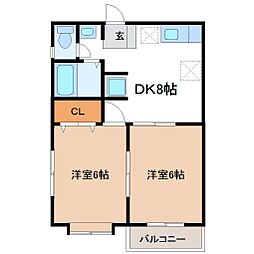 間取図画像 2DK