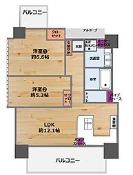 間取図画像 2LDK