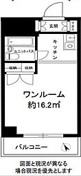 ユニーブル保土ケ谷 ワンルームの間取図画像