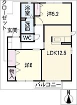 ノーヴァ坂ノ上  ｜ 愛知県尾張旭市東大久手町2丁目（賃貸アパート2LDK・1階・57.07㎡） その2