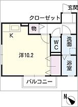 エスト　アヴァンセ  ｜ 愛知県日進市竹の山1丁目（賃貸アパート1R・1階・30.59㎡） その2