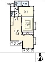 ユーロハイツ杁ヶ池  ｜ 愛知県長久手市杁ケ池（賃貸マンション2LDK・3階・58.32㎡） その2