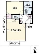 ソレイユIII  ｜ 愛知県長久手市西浦（賃貸アパート1LDK・1階・40.18㎡） その2