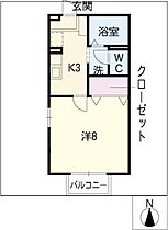 グランディールＡ棟  ｜ 愛知県長久手市岩作早稲田（賃貸アパート1K・2階・26.94㎡） その2