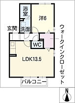 ミリエール竹の山 201 ｜ 愛知県日進市竹の山4丁目716番地（賃貸アパート1LDK・2階・45.44㎡） その2