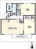 ヴィラージュ  ｜ 愛知県日進市香久山5丁目（賃貸アパート2LDK・1階・55.43㎡） その2