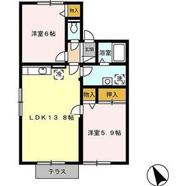 プリシェール赤池　A 102｜愛知県日進市赤池南2丁目(賃貸アパート2LDK・1階・55.75㎡)の写真 その15