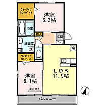 マノワールII 202 ｜ 愛知県日進市折戸町鎌ケ寿55（賃貸アパート2LDK・2階・58.38㎡） その2