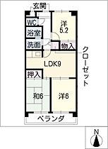 パールシティー  ｜ 愛知県日進市栄2丁目（賃貸マンション3LDK・3階・58.32㎡） その2