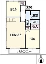 アークガーデン岩崎　Ａ棟  ｜ 愛知県日進市岩崎町根裏（賃貸アパート2LDK・2階・56.40㎡） その2