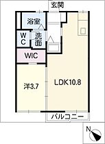 タウニー三崎  ｜ 愛知県豊明市三崎町中ノ坪（賃貸アパート1LDK・1階・35.00㎡） その2