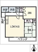 ハートスクエア  ｜ 愛知県大府市若草町1丁目（賃貸マンション2LDK・1階・59.20㎡） その2