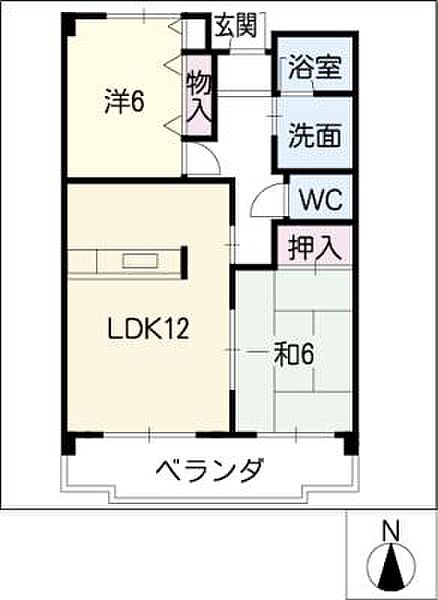 ＣＯＳＭＯ　ＶＩＬＬＡＧＥ15 ｜愛知県豊田市上郷町3丁目(賃貸マンション2LDK・1階・55.48㎡)の写真 その2