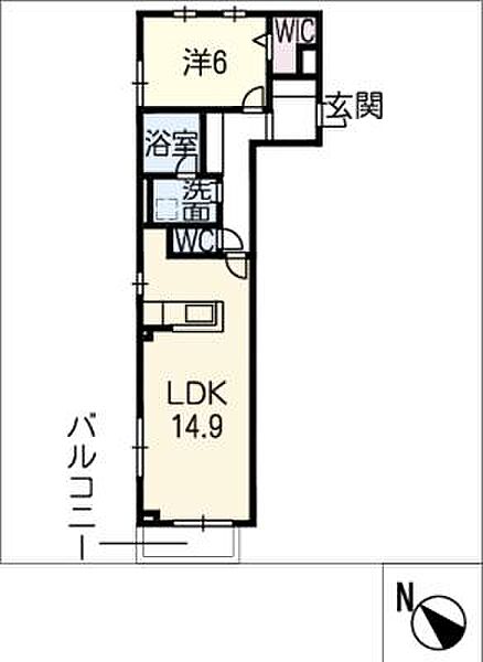 ラミュー祥和 ｜愛知県豊田市大林町2丁目(賃貸アパート1LDK・2階・51.86㎡)の写真 その2