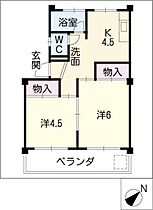 マイン　シュロス  ｜ 愛知県知立市上重原町本郷（賃貸マンション2K・4階・34.74㎡） その2