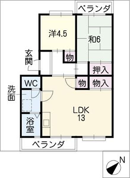 ドエル法土 ｜愛知県刈谷市半城土中町1丁目(賃貸マンション2LDK・4階・53.94㎡)の写真 その2