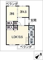 メゾン酒井　Ａ棟  ｜ 愛知県刈谷市一ツ木町8丁目（賃貸マンション2LDK・2階・56.80㎡） その2