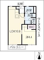 タウニーパートI  ｜ 愛知県刈谷市野田町筒林（賃貸アパート1LDK・2階・35.03㎡） その2