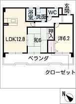 ブルーム井山  ｜ 愛知県安城市篠目町井山（賃貸マンション2LDK・2階・57.87㎡） その2